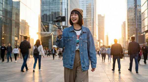 黄色仓库城市街拍视频